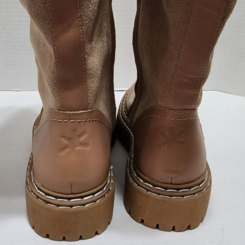 Splendid Antonia faux fur trimmed warm sand leather boots Women's size 8 new!!‎ - Picture 5 of 13
